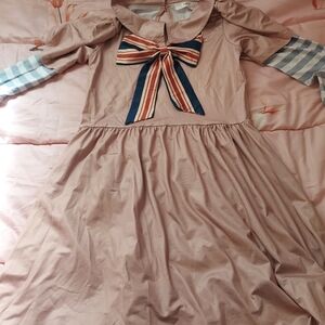 M3gan Kids Costume Dress with Striped Bow